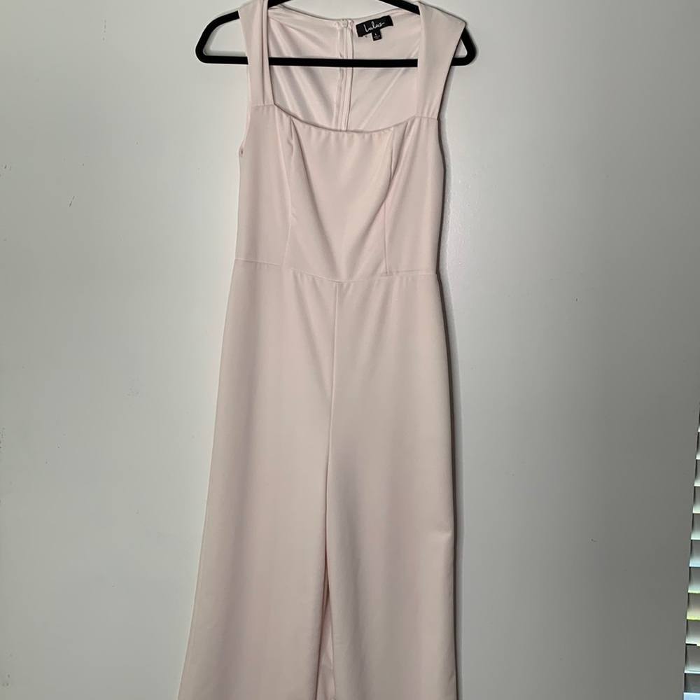 Lulu's White Square Neck Wide-Leg Jumpsuit - Picture 2 of 12